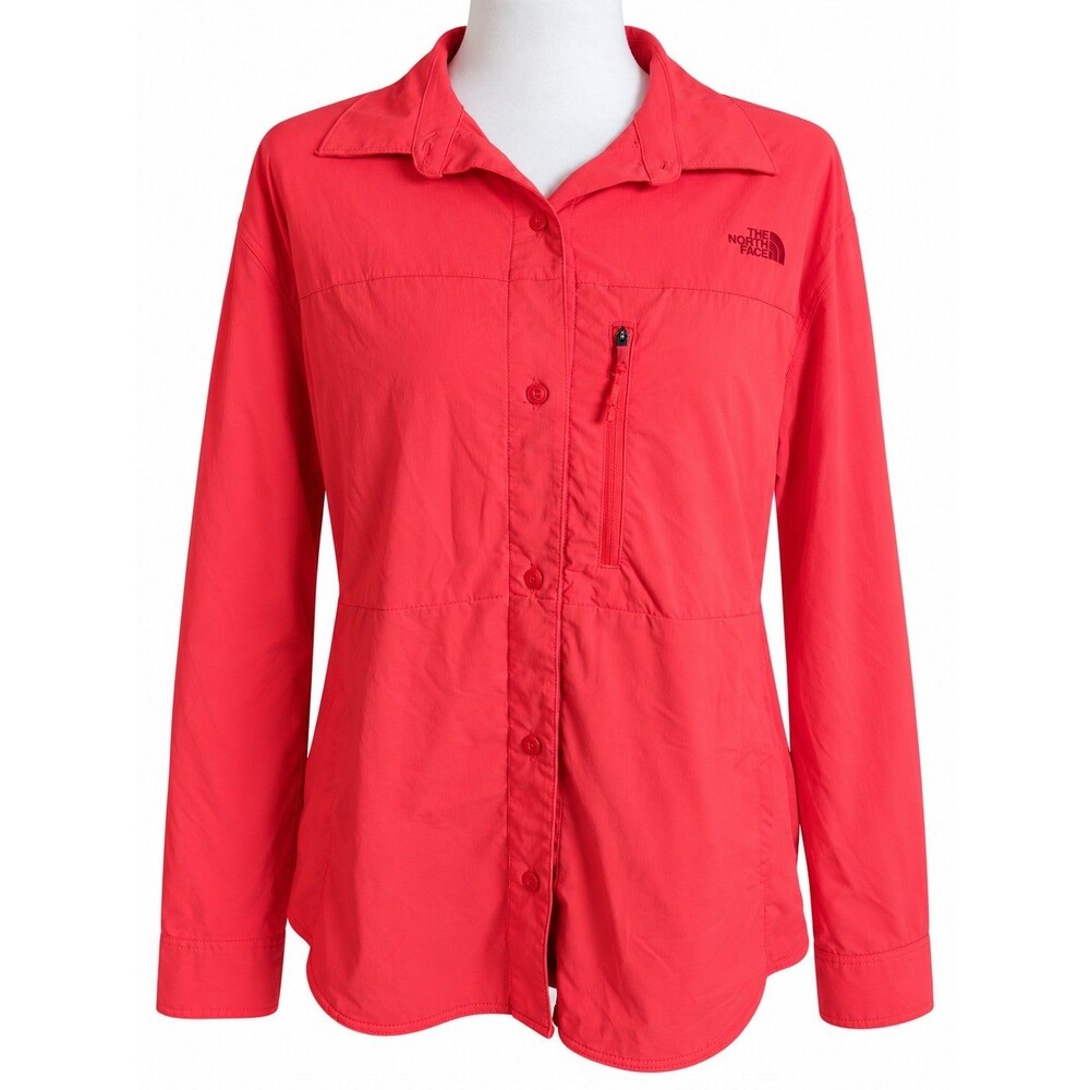 The North Face Women’s XL Coral Pink Hiking Outdoor Button Up Shirt